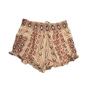 Patterned women’s flowy shorts (size medium)